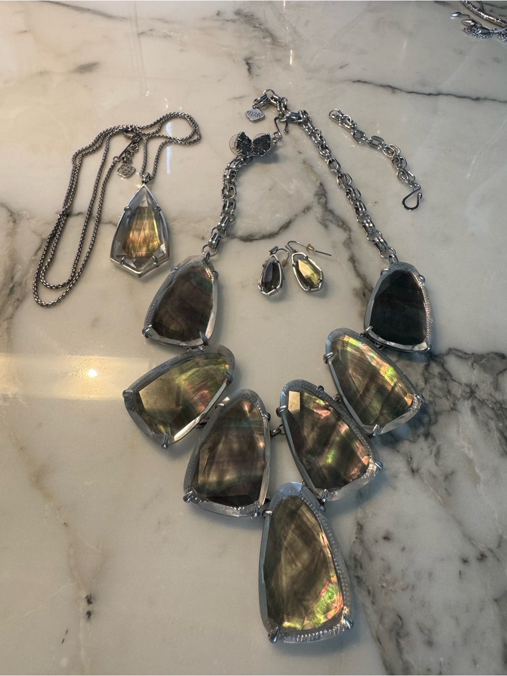 Kendra Scott Harlow Statement Silver Necklace